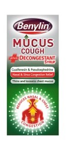Benylin Mucus Cough Decongestant Syrup 100 ml