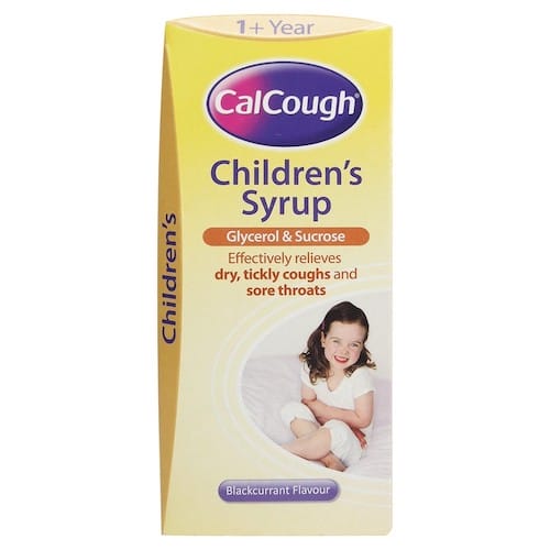 CalCough Dry, Tickly Coughs & Sore Throat Blackcurrant 1 Year+ 125 ml
