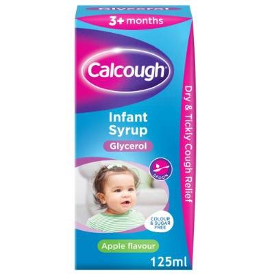 CalCough 3 Months+ Infant Tickly Cough Syrup Apple Flavour 125 ml