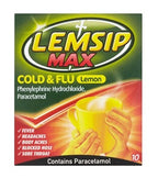Lemsip Max Cold & Flu Lemon 10 Sachets