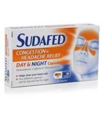 Sudafed Congestion & Headache Relief 16 Capsules