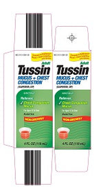 Tussin Mucus & Chest Congestion Syrup Non-Drowsy 118 ml