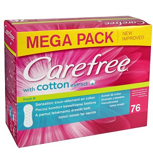 Carefree Pantyliner With Cotton Extract x76