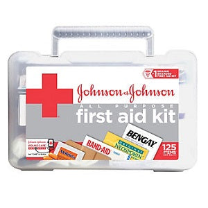 Johnson & Johnson First Aid Kit 125 Items
