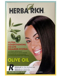 Herba Rich Olive Oil Hair Relaxer Kit Regular