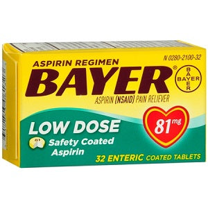 Bayer Aspirin 81 mg 32 Tablets