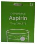 Aspar Dispersible Aspirin 75 mg 28 Tablets