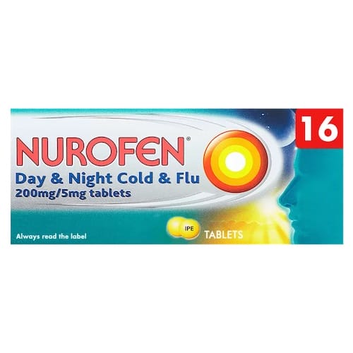 Nurofen Day & Night 200 mg/5 mg 16 Tablets