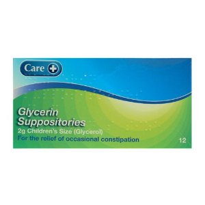 Care Glycerin Infants 2 g 12 Suppositories