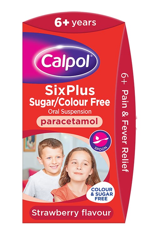 Calpol 6 Years + Paracetamol Suspension Sugar Free 100 ml