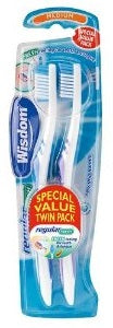 Wisdom Toothbrush Regular Fresh Medium x2