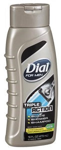 Dial Triple Action For Men - Shave Shower Shampoo 473 ml