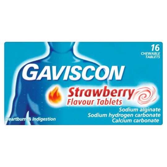 Gaviscon Strawberry 16 Tablets