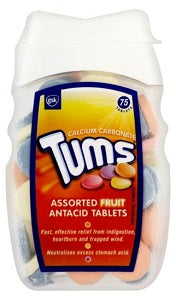 Tums Assorted Fruit Antacid 75 Tablets