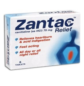 Zantac Relief 75 mg 6 Tablets