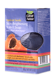 Clear Nature 3 in 1 Skin Brightening Soap Apricot 150 g
