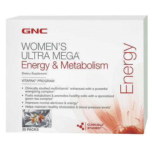 GNC Women's Ultra Mega Energy & Metabolism 30 Capsules