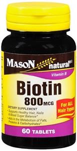Mason Biotin 800 mcg 60 Tablets