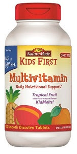 Nature Made Kids First Multi-Tropical Fruits 100 Tablets