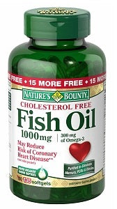 Nature's Bounty Fish Oil Omega 3 1000 mg 135 Soft Gels