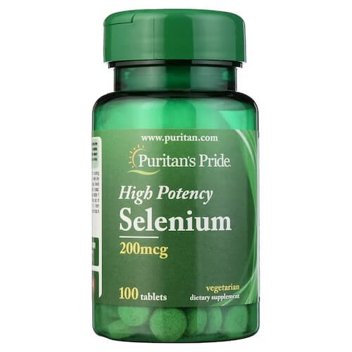 Puritan's Pride High Potency Selenium 200 mcg 100 Tablets