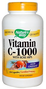Nature's Way Vitamin C-1000 With Rose Hips 100 Capsules