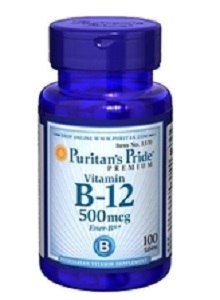 Puritan's Pride Vitamin B12 500 mcg 100 Fast Melt