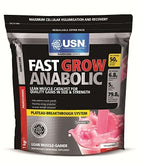 USN Fast Grow Anabolic All-In-One Lean Muscle Strawberry Flavour 1 kg