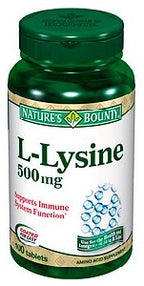 Nature's Bounty L-Lysine 500 mg 100 Tablets