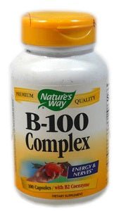 Nature's Way B- 100 Complex with B2 Coenzymes 100 Capsules