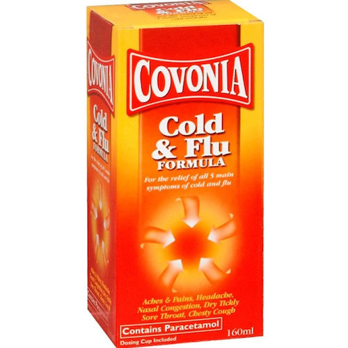 Covonia Cold & Flu Formula Syrup 160 ml