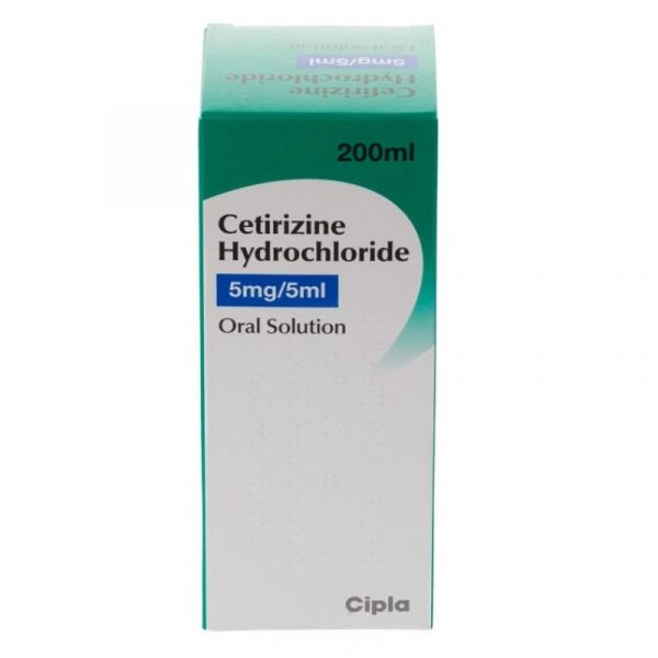 Cetirizine Hydrochloride Allergy Relief 5 mg/5 ml Oral Solultion 200 ml