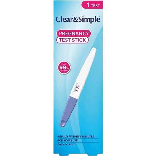 Clear & Simple Pregnancy Test Stick  x1