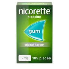 Nicorette Nicotine Gum 2 mg Original x105