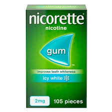 Nicorette Nicotine Gum 4 mg Icy White x105