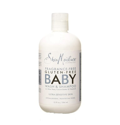 Shea Moisture Baby Extra-Mild Wash & Shampoo Fragrance Free 384 ml