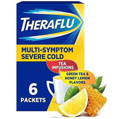 Theraflu Multi-Symptom Severe Cold Tea Infusions 6 Packets