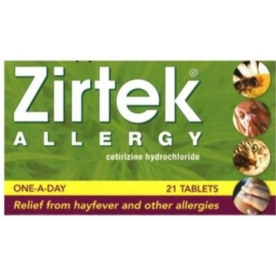 Zirtek Allergy Relief 21 Tablets