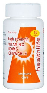 Healthilife High Strength Vitamin C 500 mg 50 Tablets