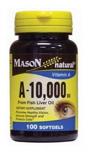 Mason Vitamin A 10000 IU 100 Soft Gels