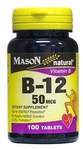 Mason Vitamin B-12 50 mcg 100 Tablets