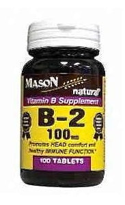 Mason Vitamin B-2 100 mg 100 Tablets