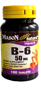 Mason Vitamin B6 50 mg 100 Tablets