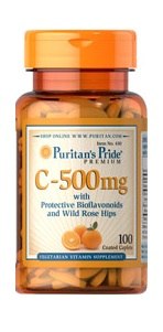 Puritan's Pride Vitamin C 500 mg 100 Tablets
