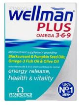 WellMan Plus Omega 3-6-9 56 Capsules