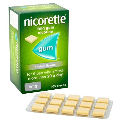 Nicorette Nicotine Gum 4 mg Original x105