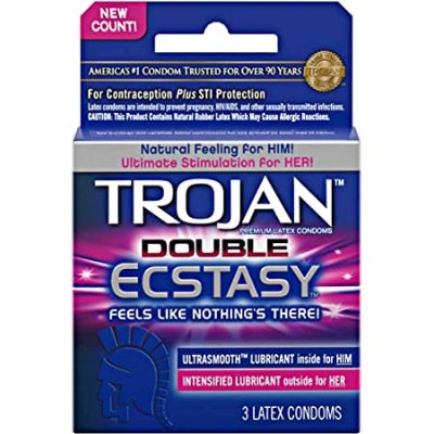 Trojan Double Ecstasy For Him & Her 3 Condoms