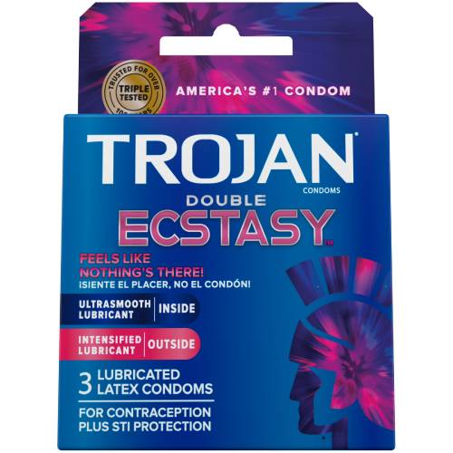 Trojan Double Ecstasy For Him & Her 3 Condoms