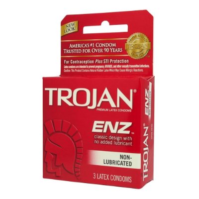 Trojan ENZ Non-Lubricated 3 Condoms
