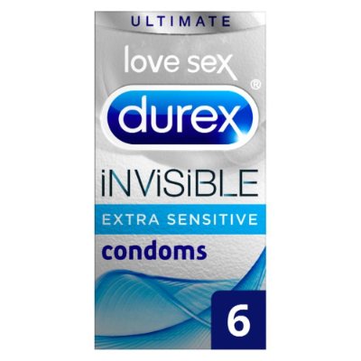 Durex Extra Thin Invisible 6 Condoms
